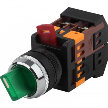 Переключатель ЭРА ANCLR-22-3 3 фиксир. полож. зел. неон/240В I-O 1з+1р BSW10-ANCLR-3-K06E Б0045683